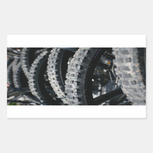 Banden voor mountainbike rechthoekige sticker
