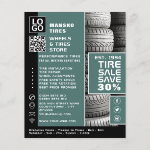Bandenstapelontwerp, Tyre/Tyre Specialist Shop Flyer