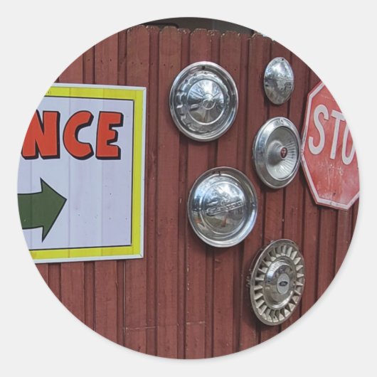  bandenwinkel ronde sticker (Voorkant)