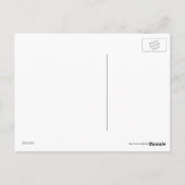 bandenwinkel, zwart-wit foto briefkaart (Achterkant)