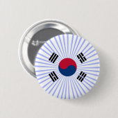 Bandera coreana ronde button 5,7 cm (Voorkant /achterkant)