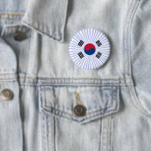 Bandera coreana ronde button 5,7 cm (In situ)