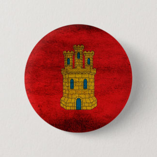 Bandera de Castilla Pin Ronde Button 5,7 Cm