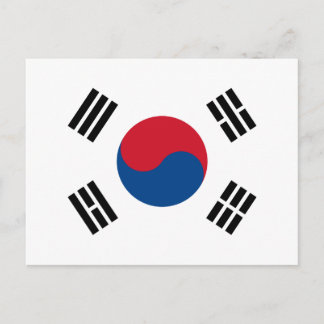 Bandera de Corea del Sur Briefkaart