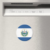 Bandera de El Salvador Magnet (In Situ (Lave-vaisselle))