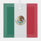 Bandera de Mexico National flag Mexicanos Glas Ornament (Voorkant)