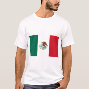 Bandera de México - Vlag van Mexico - Mexicaanse v T-shirt