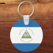 Bandera de Nicaragua Sleutelhanger (Voorkant)