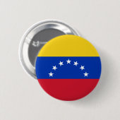 Bandera de Venezuela, 7 Estrellas Ronde Button 5,7 Cm (Voorkant /achterkant)