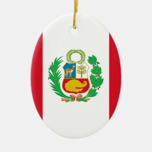 Bandera del Perú - vlag van Peru Keramisch Ornament