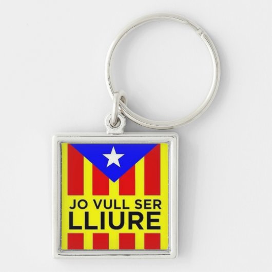 Bandera Estelada Catalana Sleutelhanger (Voorkant)