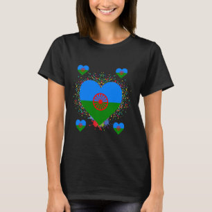 Bandera Gitana Heart Flag - Internationaal Romani T-shirt