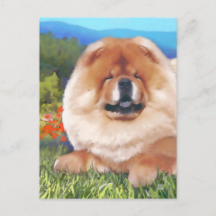 BANDERA heARTdog chow briefkaart