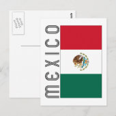 Bandera Mejicana Briefkaart (Voorkant / Achterkant)