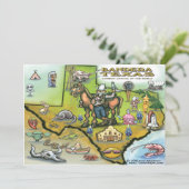 Bandera TEXAS Carte Invitation (Debout devant)