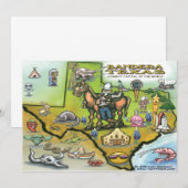 Bandera TEXAS Carte Invitation (Devant / Derrière)