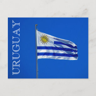 bandera uruguay briefkaart