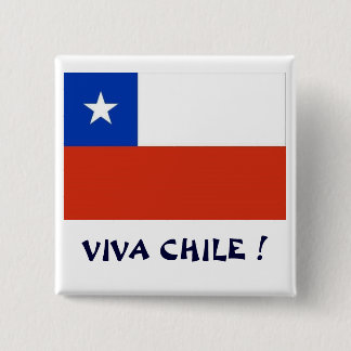 Bandera Viva Chili I Vierkante Button 5,1 Cm