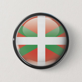 Bandera y escudo de Euskadi Ronde Button 5,7 Cm