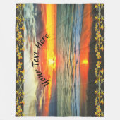 Banderas Bay Sunset 1738 Fleece Deken (Voorkant)