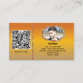 Banderas Bay Sunset 1738 QR Code Visitekaartje (Achterkant)
