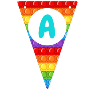 banderines de pop it vlaggetjes