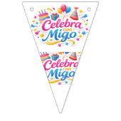 Banderines en Forma de Triángulo con Diseño “Celeb Vlaggetjes (Tweede vlag)