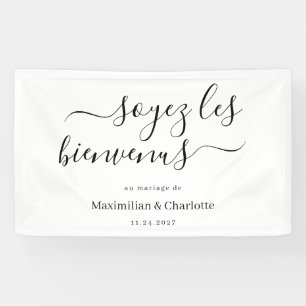 Banderole Bienvenue Mariage Moderne & Chic