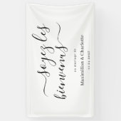 Banderole Bienvenue Mariage Moderne & Chic (Vertical)