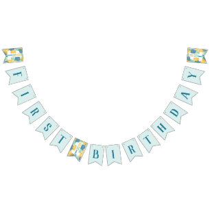 Banderole Bleu bleu 1er anniversaire