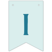 Banderole Bleu bleu 1er anniversaire (Troisième drapeau)