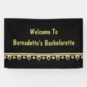 Banderole de bienvenue Love Cat dessinée par Adiel (Horizontal)