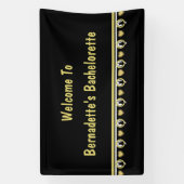 Banderole de bienvenue Love Cat dessinée par Adiel (Verticale)