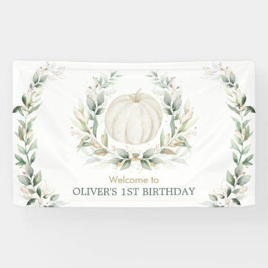 Banderole de bienvenue pour 1er anniversaire Elega (Horizontal)