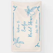 Banderole de Bienvenue pour Mariage Italien au Cit (Vertical)