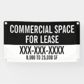 Banderole de clôture d'espace commercial à louer p (Horizontal)