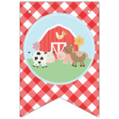 Banderole de décoration d'anniversaire à la ferme (Premier drapeau)