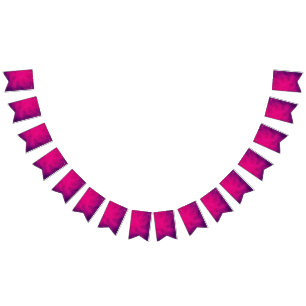 Banderole de décoration de fête violet magenta – P