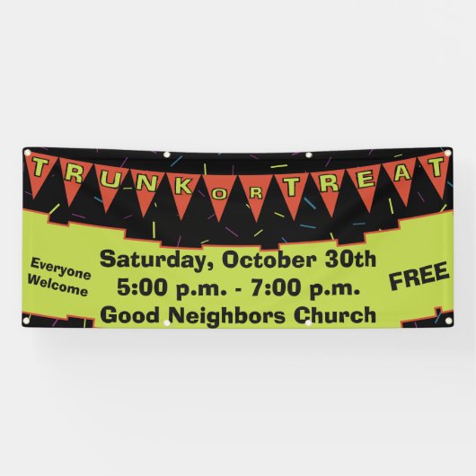 Banderole de décoration Trunk Or Treat (Horizontal)