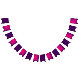 Banderole de fanions mélange Magenta Violet – Pers