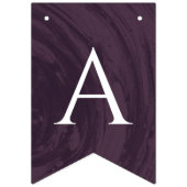 Banderole de fête de fiançailles marbrée - Violet (Troisième drapeau)