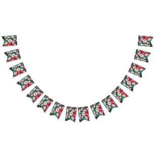 Banderole de guirlande de fête avec drapeaux mexic