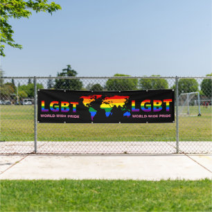 BANDEROLE DE LA MARCHE DE LA FIERTE LGBT DANS LE M