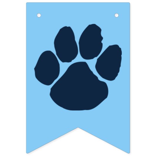 Banderole de la Marine Bleue Pawprint (Premier drapeau)