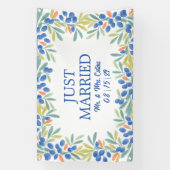 Banderole de mariage cadre d'oliviers (Verticale)