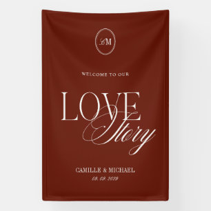 Banderole de mariage en vinyle Rouge Terracotta Pr