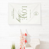 Banderole de mariage en vinyle vert olive foncé Bi (Insitu)