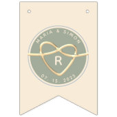 Banderole de mariage vert sauge (Troisième drapeau)