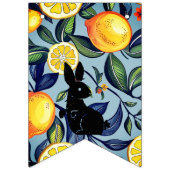 Banderole de Pâques Alternée Citron & Lapin (Deuxième drapeau)