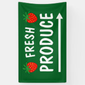 Banderole de produits frais pour le marché de la p (Vertical)